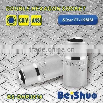 Double Hexagon Socket 17-19mm socket wrench