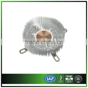 Round Aluminum Heatsink with Copper