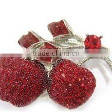 Jewelry Apple USB Flash Drive,Diamond USB Disk