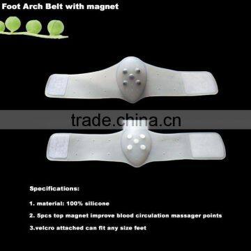 Flat feet insole Gel Arch Support Correction Pads with hook and loop thermal gel pad