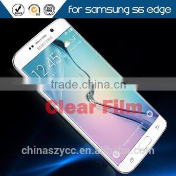 Ultra clear screen protector for Samsung galaxy s6 edge transparent protective phone film free sample