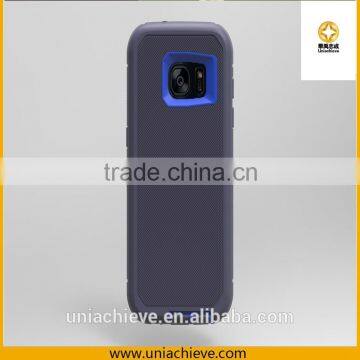 Case for Samsung S6 edge Armor Hybrid Robot phone case with Full body covered blue