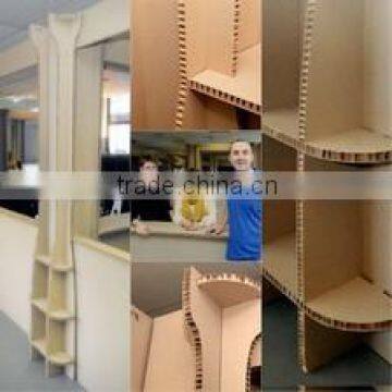 Honeycomb paper display shelf for exibition