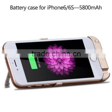 New external back battery case for IPhone 6S 5800mAh power case