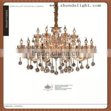 modern Zinc alloy bronze crystal low ceiling lights and lighting