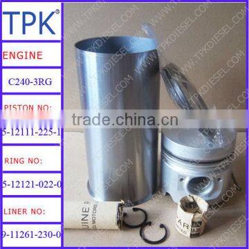 Izumi C240 Liner kits, piston 5-12111-225-1, ring set 5-12121-022-0, cylinder liner 9-11261-230-0