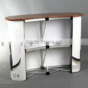 sales table, sales presentation table, demo table