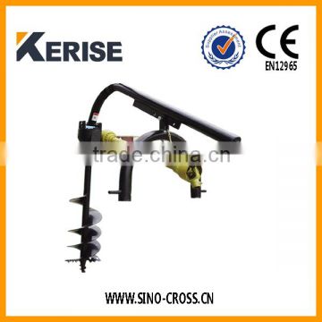 Manual hole digger for farm tractor