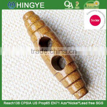 Sedex Audited Factory 2 Pillar Wooden Toggle button