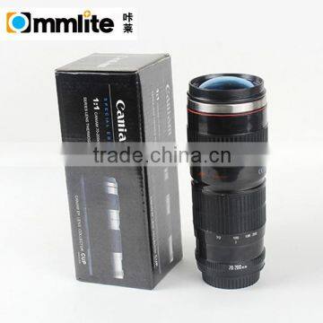 Small Black 3rd Generation Stainless Steel Camera Lens Cup for Canon 70-200MM