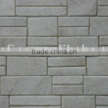 Mix-white quartzite bevelled stacking stone