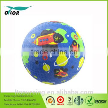 China 8.5" rubber playground balls from wuxi factory