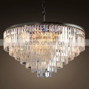 crystal round pendant light