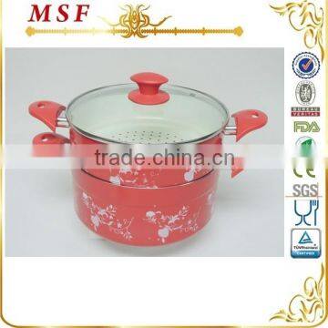 MSF-6360 24 * 12cm steamer set healthy aluminum steamer set ODM OEM steamer