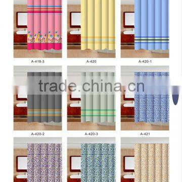 PVC Printed Shower Plastic Curtain