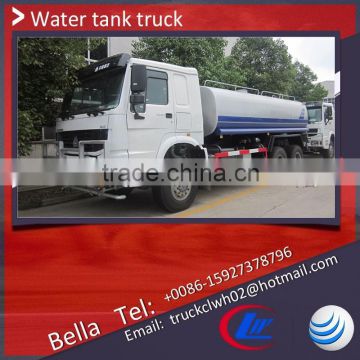 20000 liter water tank truck , HOWO water carrier truck for sale