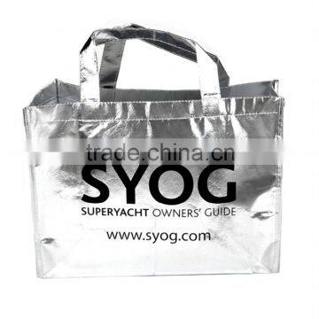 Silver Laminated Non-Woven reusable shopping bags