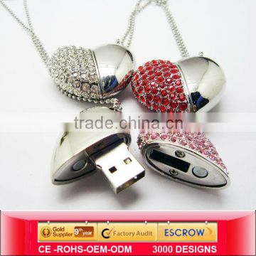 china jewelry USB memory,gift usb shielded cables,heart shape usb to ttl converter,manufacturers,supplier&exporters