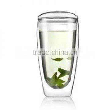 borosilicate double wall drinking glasses