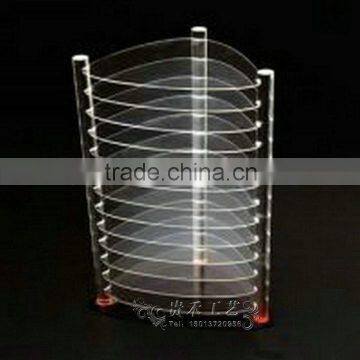 Multi layers design clear Acrylic display rack for cd