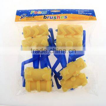 Plastic Handle Sponge Soft Checkered Pattern Designer Paint Rollers photo-3
