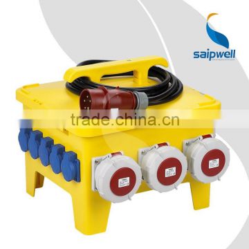 SAIP/SAIPWELL Power Mobile Socket Box with IP67 Industrial Plug and Socket