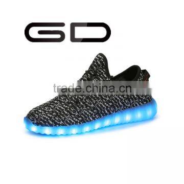 High quality low cut women sneakers leisure fashion LED shiny shoes