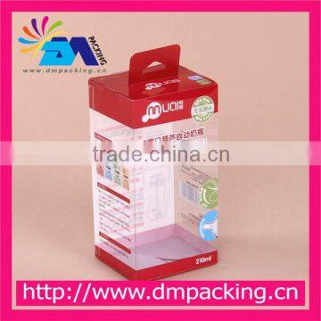 transparent clear PVC box with color printing