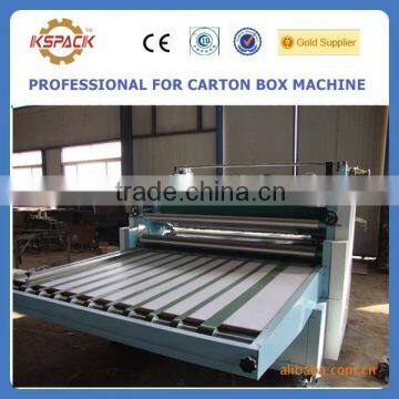 China peice doule side manual lamination machine for making paperboard