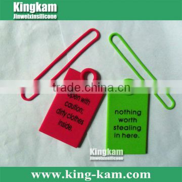 Hot Custom LOGO silicone luggage tags