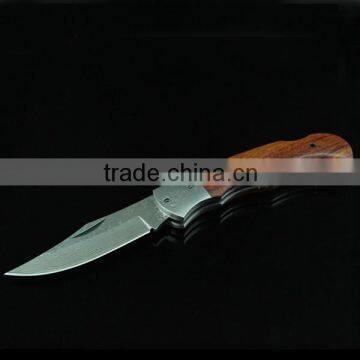 Custom Made Damascus Steel Designer Folding Knife