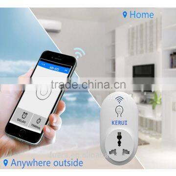 Embrac your intelligent life by "Cloud" APP smartphone ISO/Android away-home control home-electronics wifi smart power socket