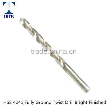 Factory sales directly, drill bit, HSS 4241 Fully Ground, Twist Drill Bit, Bright finished