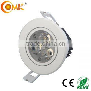 High Power Dimmable 3W 9W LED Downlight housing AC220V