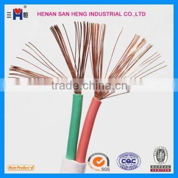 Factory cheap price RVVB 2 cores Copper electric wire