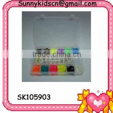 high quality make rubber band bracelet with various color