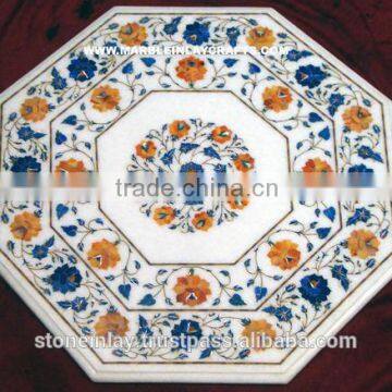 Marble Dining Pietra Dura Table Top