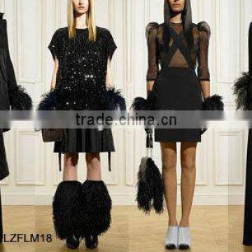 Decorative Ostrich Feather fringe trim LZFLM18