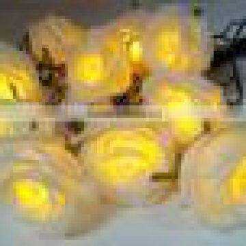 lighted white rose wedding decor floral
