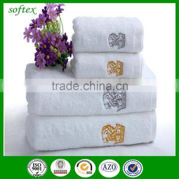 Terry 100% Cotton Hotel Towels Face Towels With Embriodery Logo photo-4