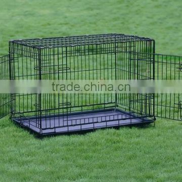 Pet Dog Wire Cage With Two Doors