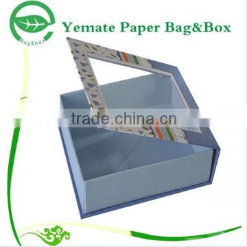 printed decorative cardboard paper book shaped gift candy box packaging