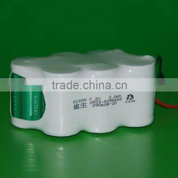 C 3Ah NiCd high temp rechargable battery 70C high temperature for emergency lighting