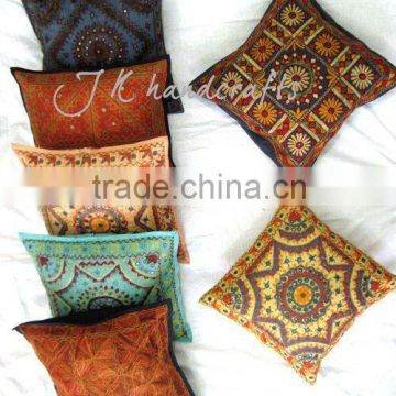 Handmade Embroidered Cotton Cushion Covers