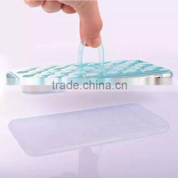 Water Wave Ice Engraving Style Clear Crystal Case for IPhone 6 Ultralslim Soft Rubber Stand Back Cover photo-3