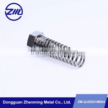 metal screw with mechanical spring for cleaning machine