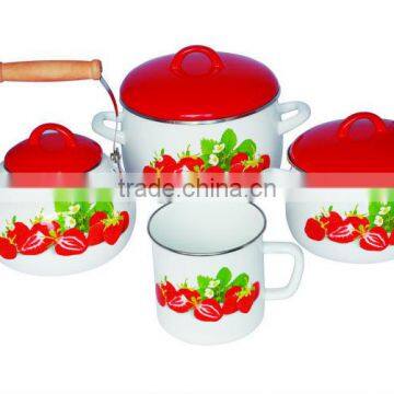 2014 hot selling enamel cookware set