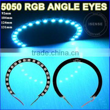 5050 92mm 104mm 124 mm 131mm halo led angel eyes high quality DC12V rgb led angel eyes colors