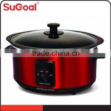 5 Liter High Quality Stainless Steel Oval Slow Cooker photo-2