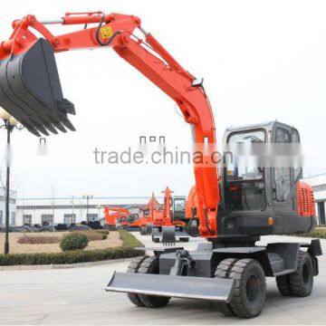 Mini wheel excavator L608E